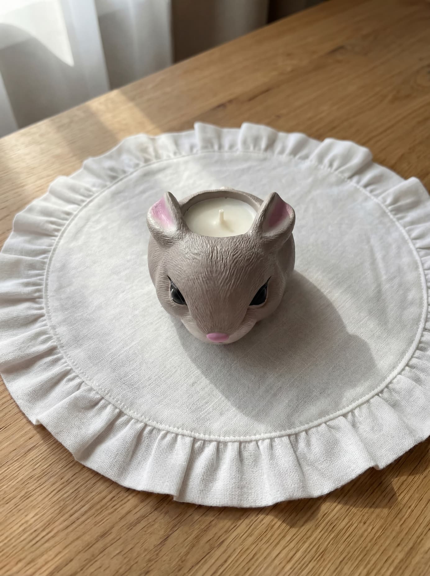 Свічка зайчик до Великодня